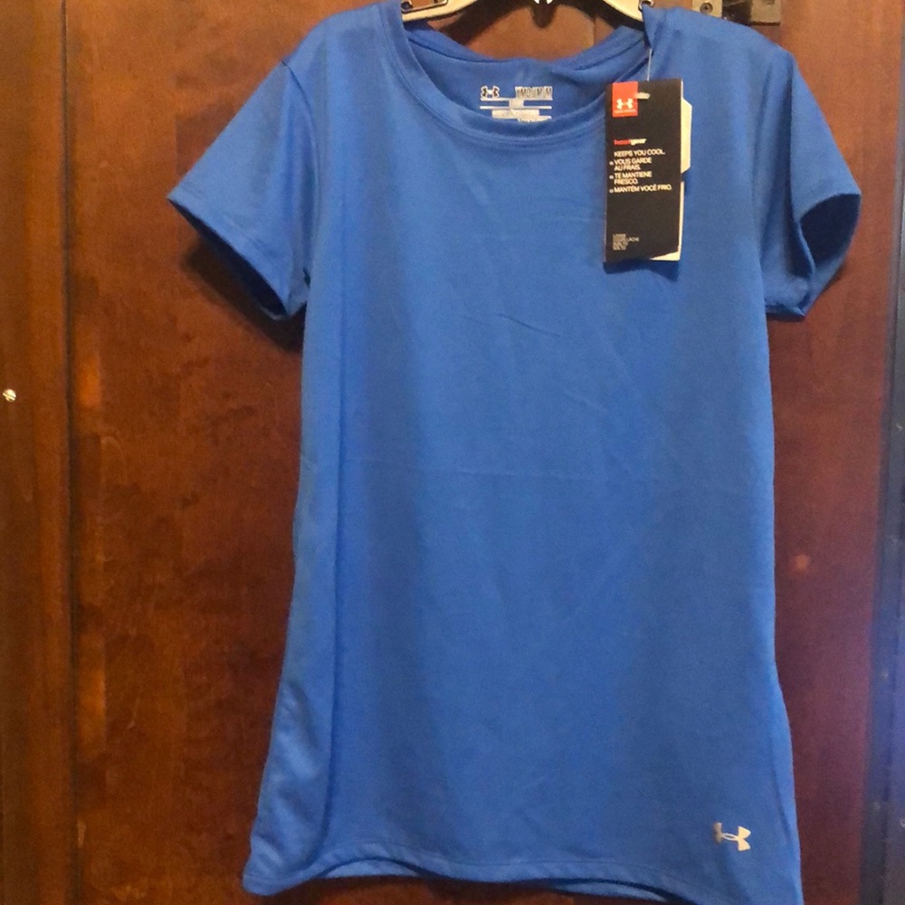 Boys under armor youth medium heat gear shirt new